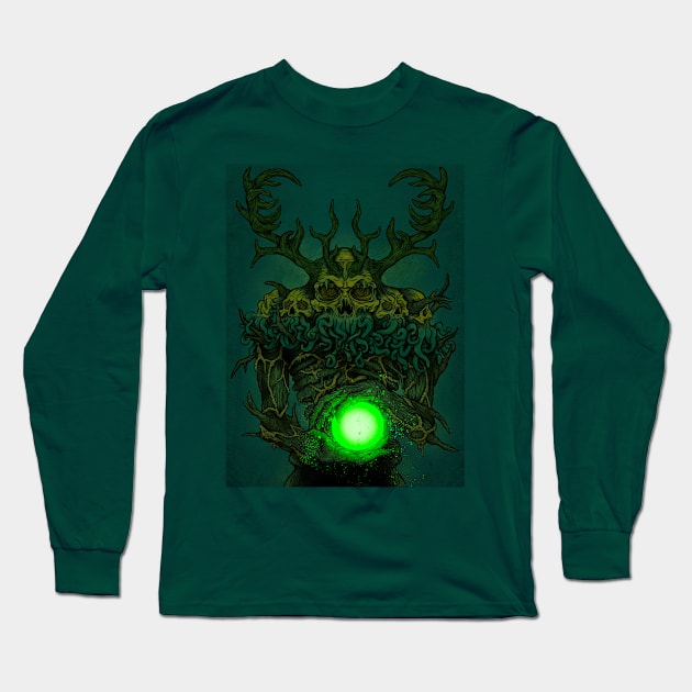 Green Long Sleeve T-Shirt by forcefedartanddesign